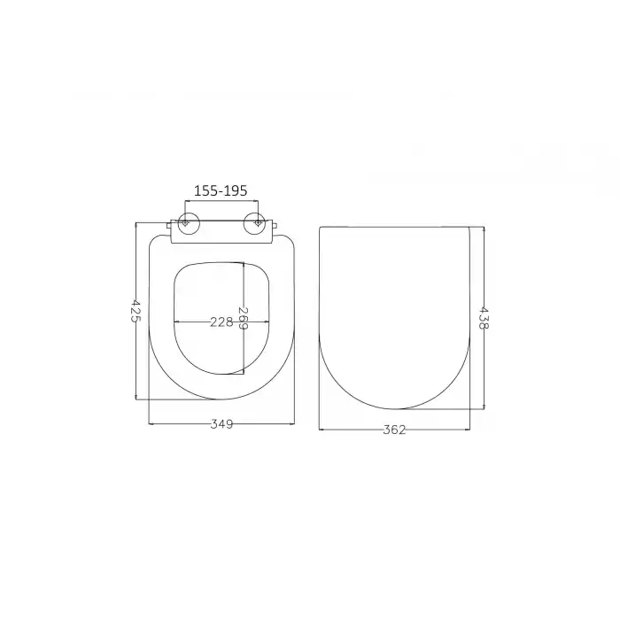 JAPAR - Macro Klozet Kapak Duroplast ( Yavaş Kapanan )