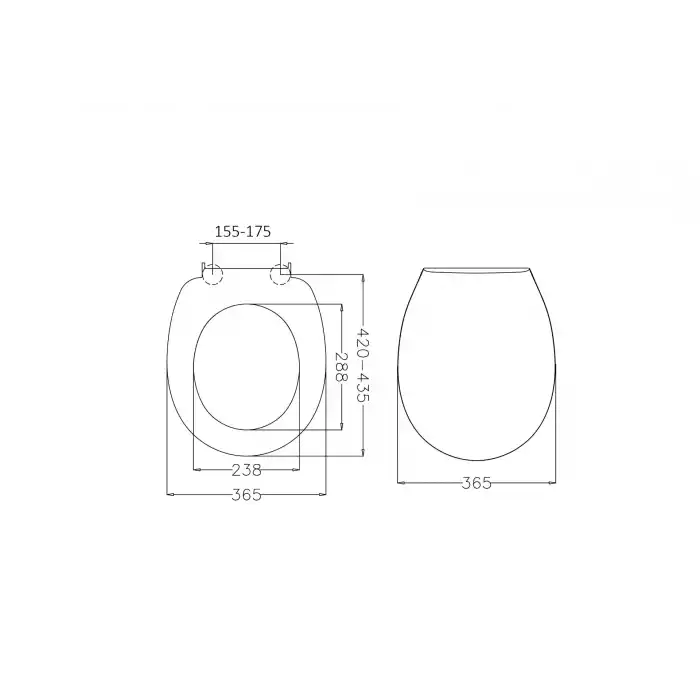 JAPAR - Melodi Klozet Kapak Duroplast ( Yavaş Kapanan )