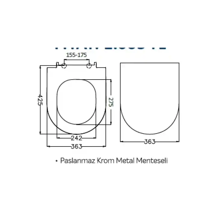 JAPAR - Minuetta Klozet Kapak Duroplast ( Yavaş Kapanan )
