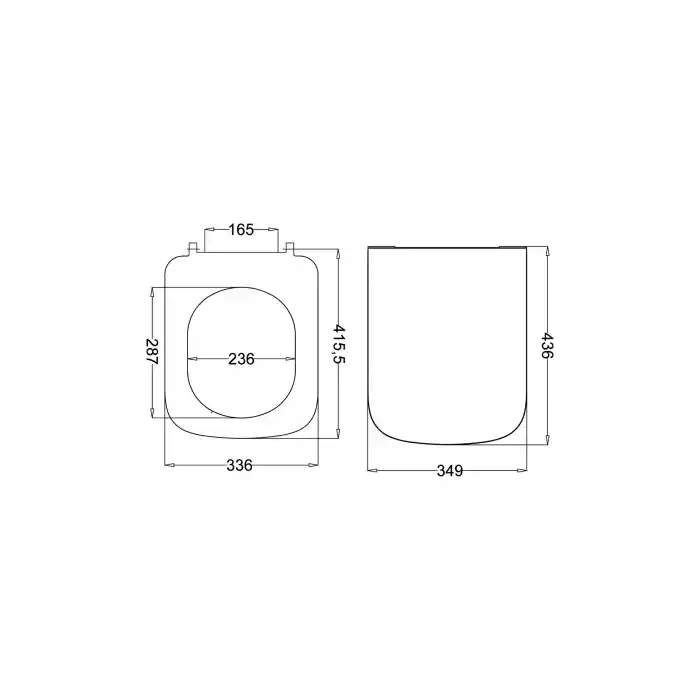 JAPAR - Nova Klozet Kapak Duroplast ( Yavaş Kapanan )