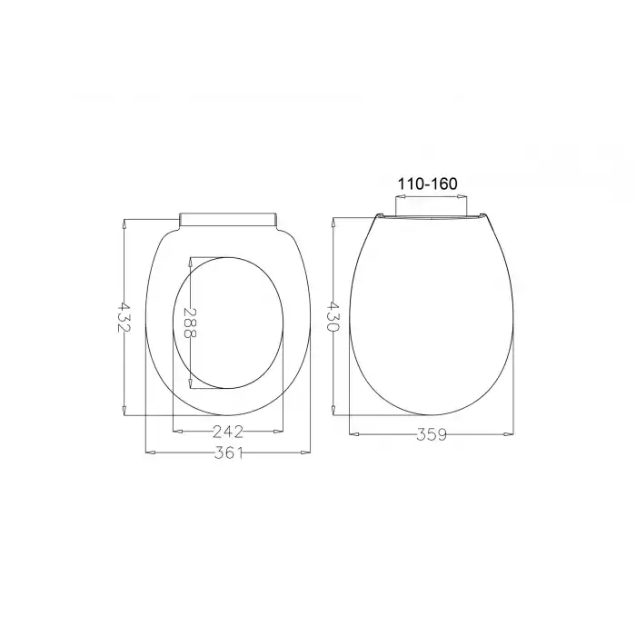JAPAR - Ocean Klozet Kapak Polipropilen ( Yavaş Kapanan )