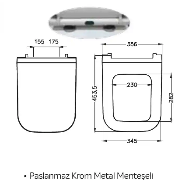 JAPAR - Perfect Slim Klozet Kapak Duroplast ( Yavaş Kapanan )