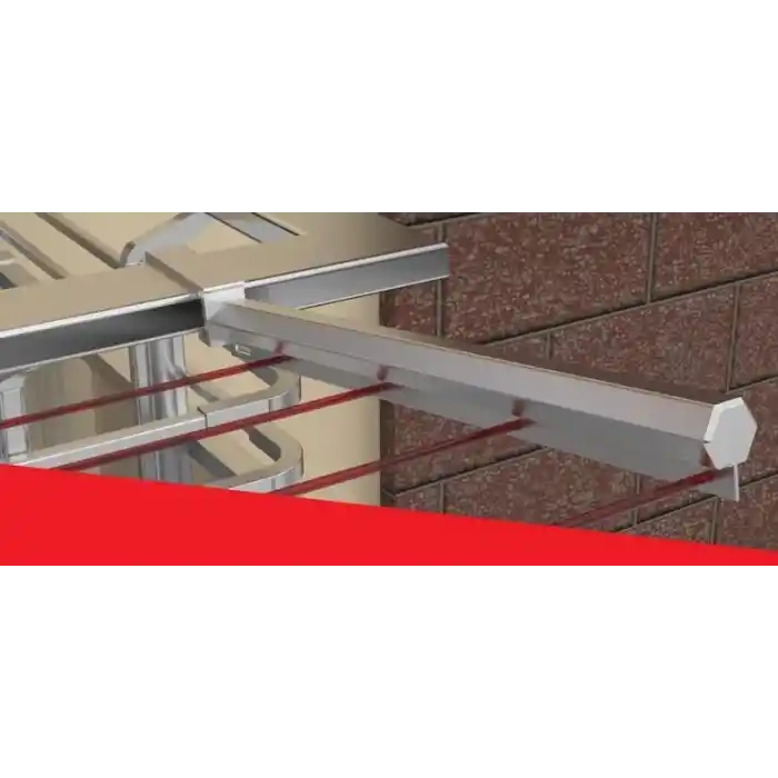 Koral Profil Alüminyum Balkon Çamaşır Kurutmalığı 60x25