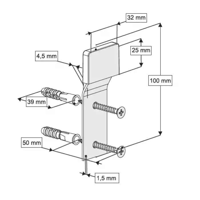 LAVABO MONTAJ SETİ TIRNAKLI TİP