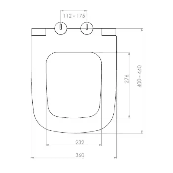 NKP - LENTO KLOZET KAPAĞI (YAVAŞ KAPANAN - METAL MENTEŞE - ÜSTTEN SIKMALI)