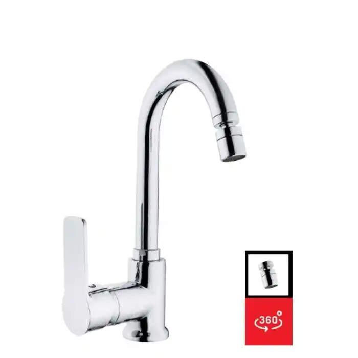 MERCAN MİX KUĞU LAVABO BATARYA ( OYNAR PERLATÖR - Q35 KARTUŞ - TS EN 817 )