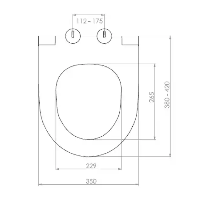 NKP - NEVA KLOZET KAPAĞI (YAVAŞ KAPANAN - METAL MENTEŞE TAKIMI - ÜSTTEN SIKMALI)