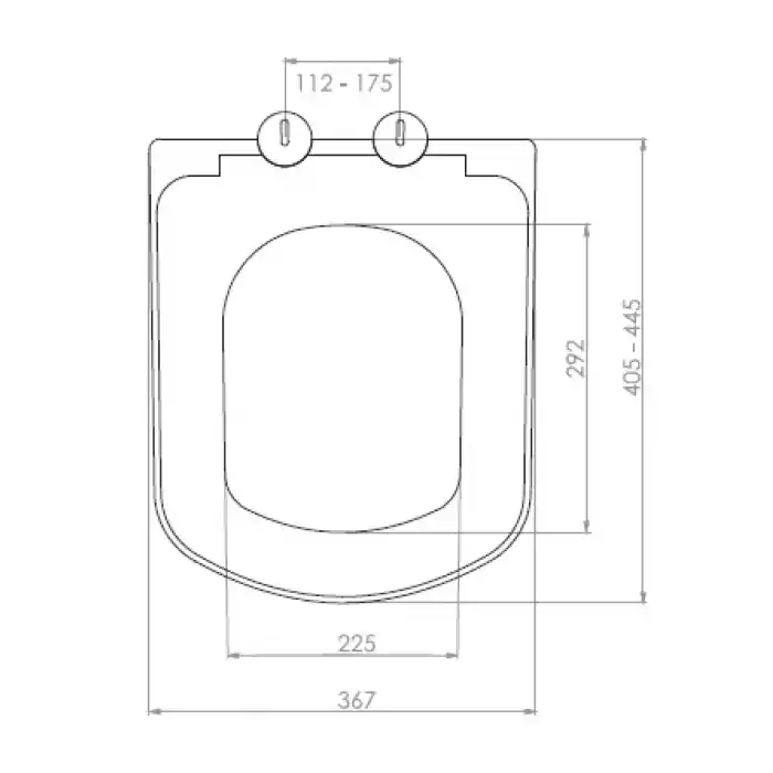 NKP - OPUS KLOZET KAPAĞI (YAVAŞ KAPANAN - METAL MENTEŞE TAKIMI - ÜSTTEN SIKMALI)