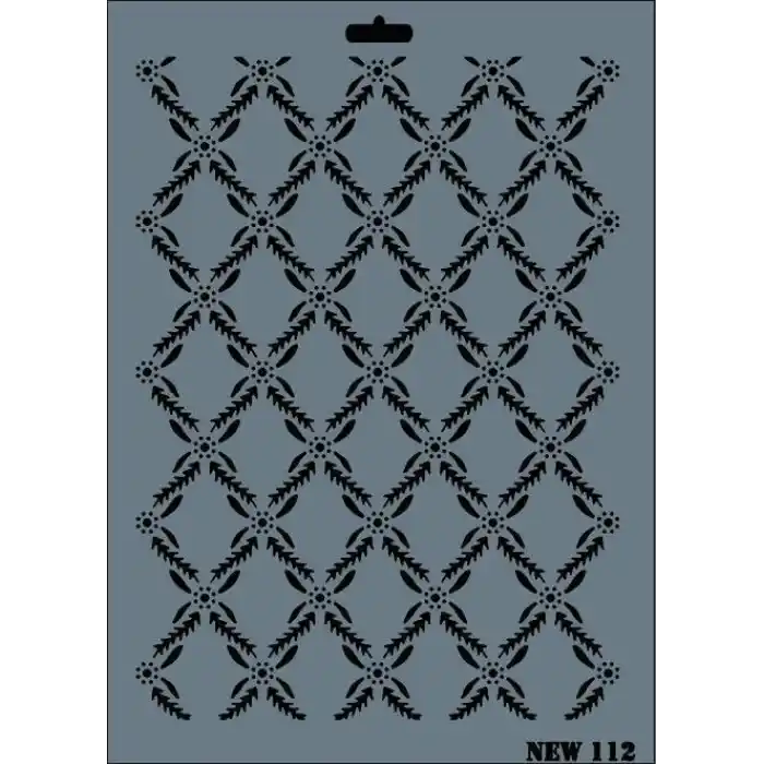 Rich New Seri N-112 Stencil 35x25 cm