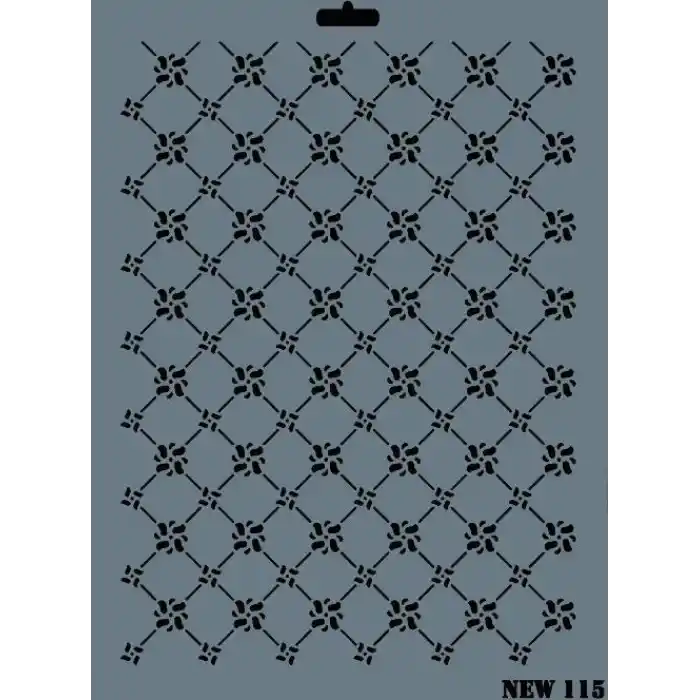 Rich New Seri N-115 Stencil 35x25 cm