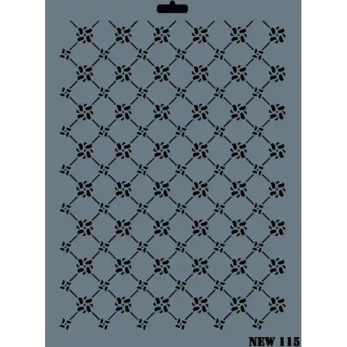 Rich New Seri N-115 Stencil 35x25 cm