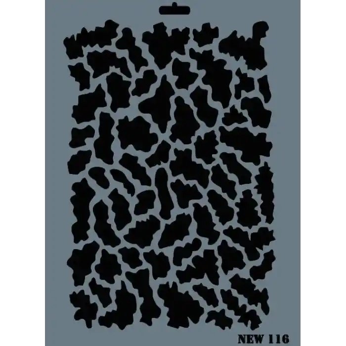 Rich New Seri N-116 Stencil 35x25 cm