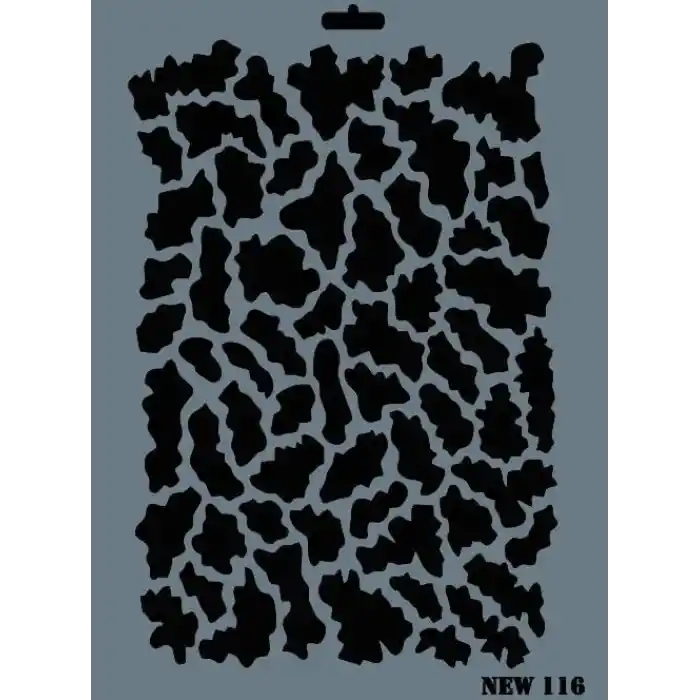 Rich New Seri N-116 Stencil 35x25 cm