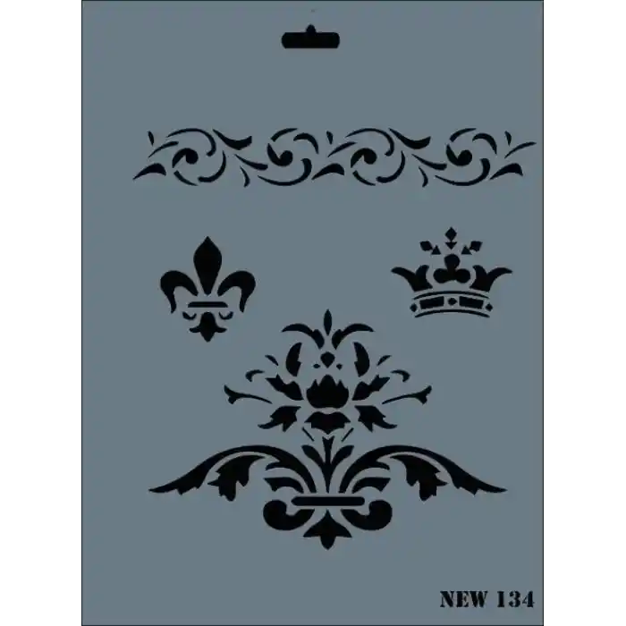Rich New Seri N-134 Stencil 35x25 cm