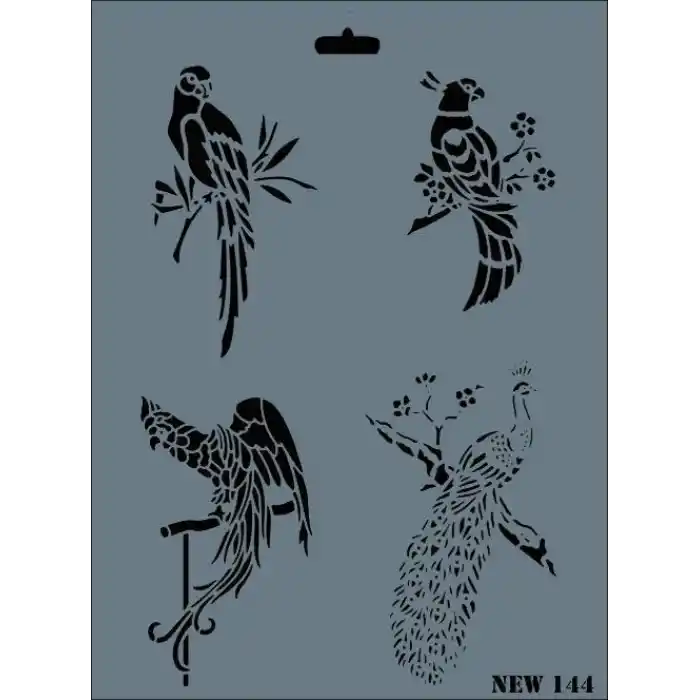 Rich New Seri N-144 Stencil 35x25 cm