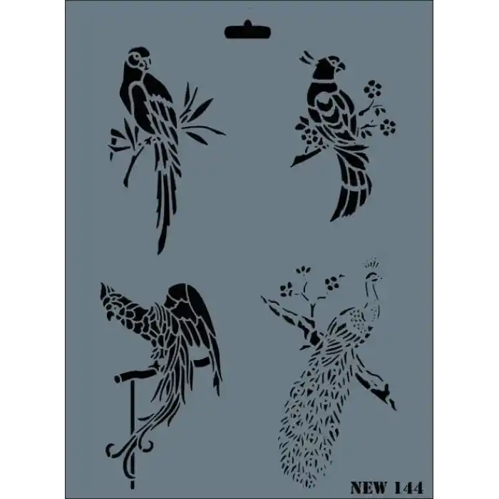 Rich New Seri N-144 Stencil 35x25 cm