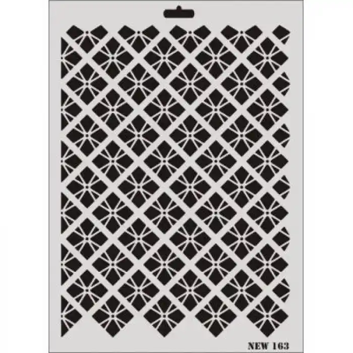 Rich New Seri N-163 Stencil 35x25 cm