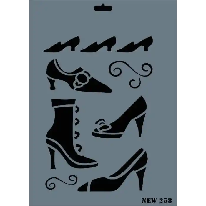 Rich New Seri N-258 Stencil 35x25 cm