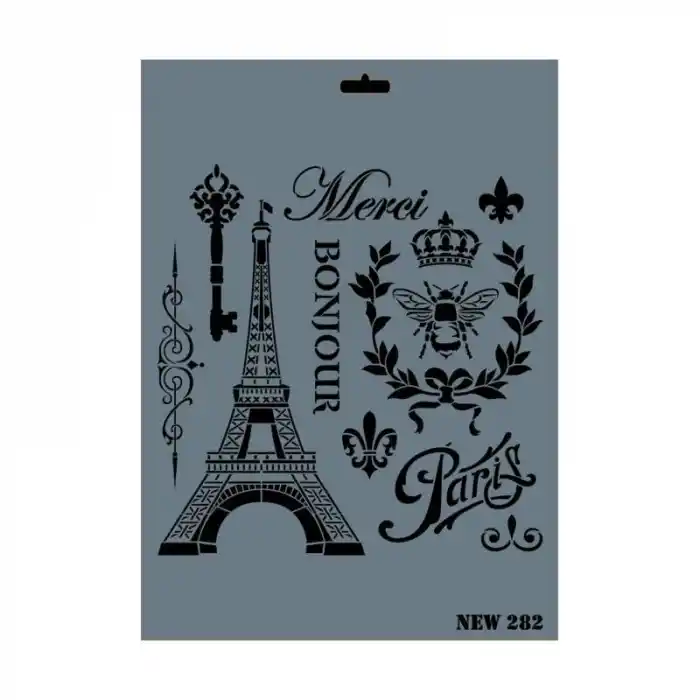 Rich New Seri N-282 Stencil 35x25 cm