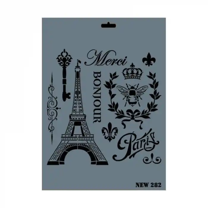 Rich New Seri N-282 Stencil 35x25 cm