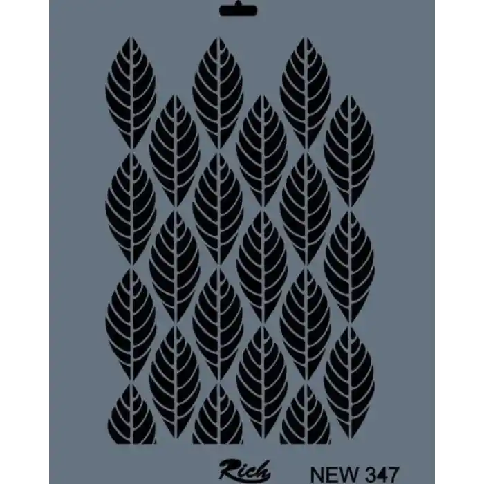 Rich New Seri N-347 Stencil 35x25 cm