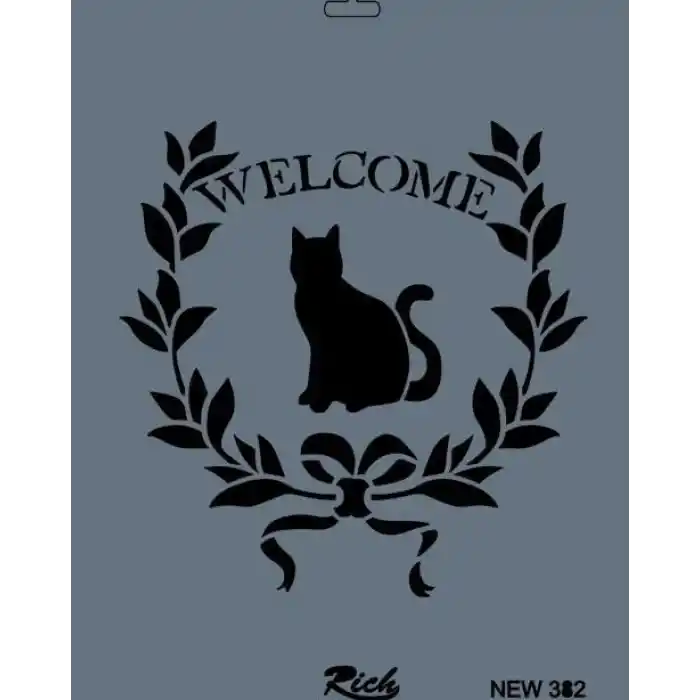 Rich New Seri N-382 Stencil 35x25 cm