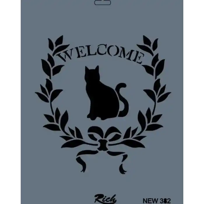 Rich New Seri N-382 Stencil 35x25 cm