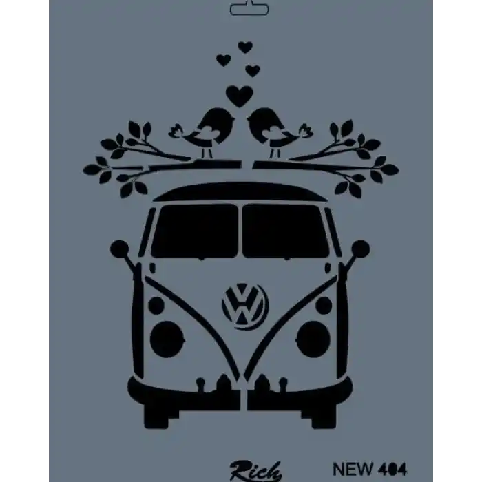 Rich New Seri N-404 Stencil 35x25 cm