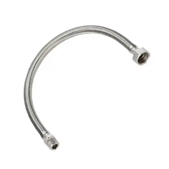 SARIBEY - KALIN 3/4 - 1/2 40 CM PASLANMAZ NİPELLİ FLEX HORTUM