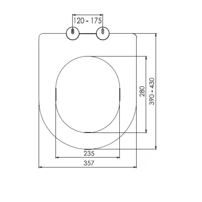 NKP - SHORT İNCİ KLOZET KAPAĞI (YAVAŞ KAPANAN - ÜSTTEN SIKMALI)