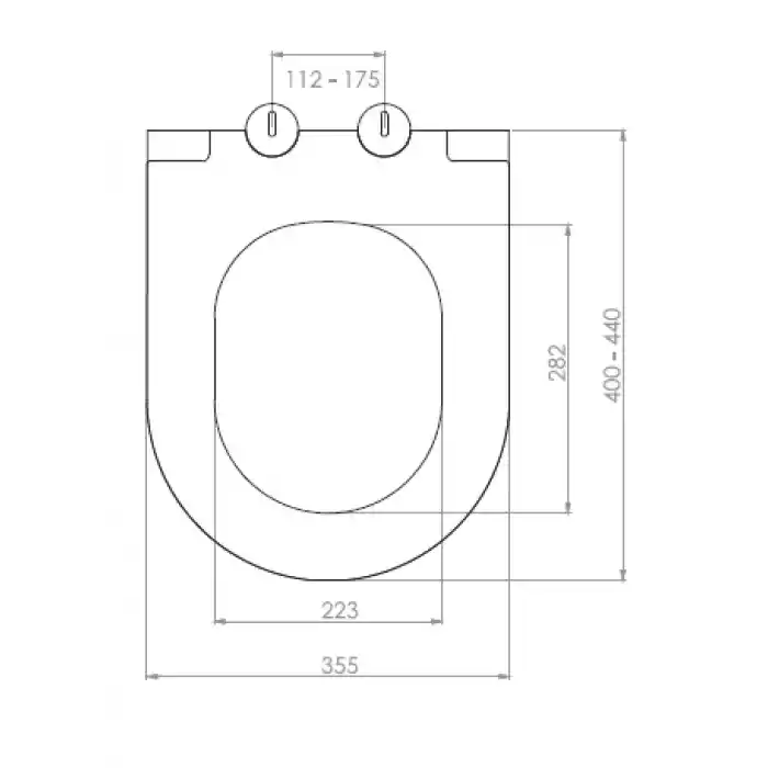 NKP - SLIM ELEGANCE KLOZET KAPAĞI (YAVAŞ KAPANAN - METAL MENTEŞE TAKIMI - ÜSTTEN SIKMALI)