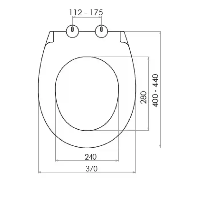 NKP - STAR KLOZET KAPAĞI (YAVAŞ KAPANAN - METAL MENTEŞELİ - ÜSTTEN SIKMALI)