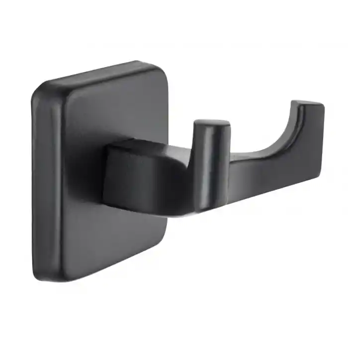 TEMA - KARE İKİLİ BORNOZ ASKILIK (MAT SİYAH)