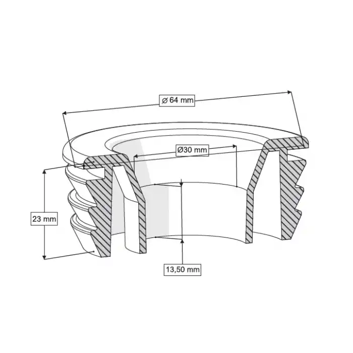 U-PVC KLOZET ADAPTÖR CONTASI ( 1 1/4 - Q60-32 mm )