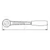 Elta 1514 1/2 Cırcır Kol 250 mm