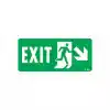 Exit Sağ Aşağı Uyarı Levhası 17,5x25 KOD:957