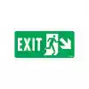 Exit Sağ Aşağı Uyarı Levhası 17,5x25 KOD:957