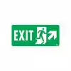 Exit Sağ Yukarı Uyarı Levhası 17,5x25 KOD:959
