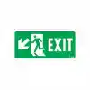 Exit Sol Aşağı Uyarı Levhası 17,5x25 KOD:958