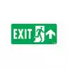 Exit Yukarı Sağ Ok İşaretli Uyarı Levhası 17,5x25 KOD:955