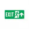 Exit Yukarı Sağ Ok İşaretli Uyarı Levhası 17,5x25 KOD:955