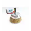 Hawk HA10149 Pimli Sarı Tel Çanak Fırça 75 mm
