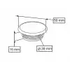 LAVABO DELİK TAPASI Q50X18 mm