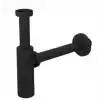 MOON AYARLANABİLİR SİFON - MAT SİYAH - ABS (MAX. 250 mm)