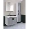 PALERMO 65 CM BANYO DOLABI ALT-ÜST TAKIM ( VAKUM KAPAK GRİ )