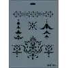 Rich New Seri N-103 Stencil 35x25 cm
