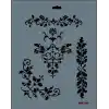 Rich New Seri N-105 Stencil 35x25 cm