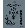 Rich New Seri N-105 Stencil 35x25 cm