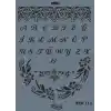 Rich New Seri N-114 Stencil 35x25 cm