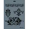 Rich New Seri N-118 Stencil 35x25 cm
